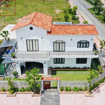 Biệt thự kiến trúc Địa Trung Hải - khách hàng chị Trang