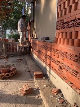 ngói âm dương đất nung trang trí