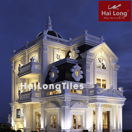 Biệt thự kiểu Pháp 3 tầng tân cổ điển - Hải Long Tiles