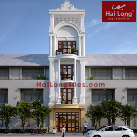 Biệt thự ống kiểu Pháp 3 tầng - Hải Long Tiles