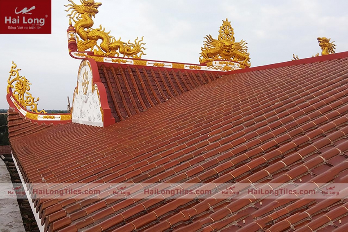 mái lợp chùa giác long Vĩnh Long