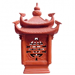 Đèn gốm sân vườn bát long