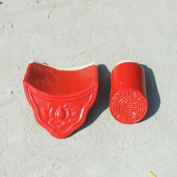 ngói âm dương màu đỏ