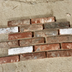 gạch thẻ vintage phong cách mỹ giả cổ mốc trắng