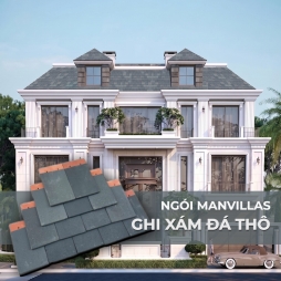 ngói phẳng ManVillas màu Ghi Xám Đá Thô_1 ngói phẳng ManVillas màu Ghi Xám Đá Thô_1