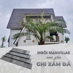 ngói manvillas men ghi xám đá