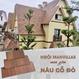 Ngói ManVillas nâu đỏ (ManVillas hiện đại)