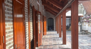 Nền gạch cổ tại Chùa Kim Trúc - Bát Tràng hinh 11