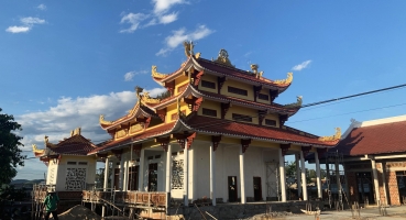 Chùa Long Hoa Bình Định - Dự án ngói lợp âm dương Hải Long