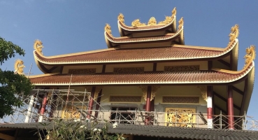 Ngói âm dương sứ tráng men Hải Long Tiles Bát Tràng