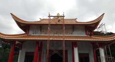 Ngói âm dương vàng Hổ phách tại Miếu Bà tại Đồng Nai hinh 5