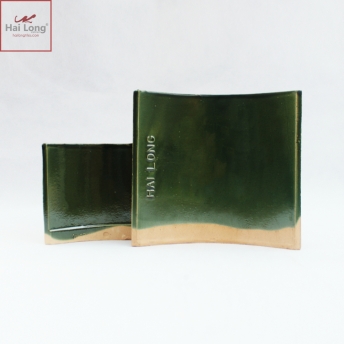 ngói âm dương màu xanh lá