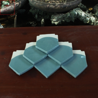 ngói nhọn tráng men lợp biệt thự