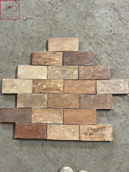 gạch lát sân vườn gốm mộc nhiều màu