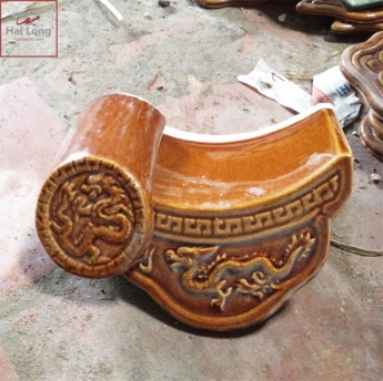 ngói âm dương màu nâu