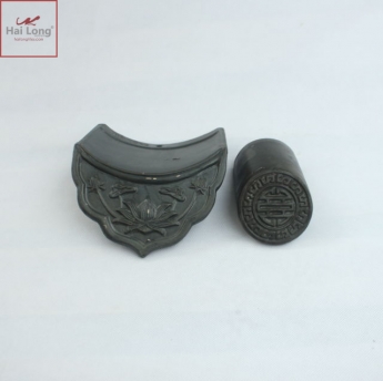 ngói âm dương men ghi