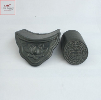 ngói âm dương màu xám