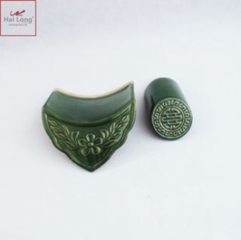 ngói âm dương màu xanh lá