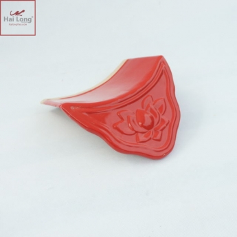ngói sứ tráng men màu đỏ