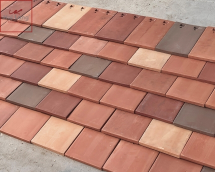 ngói gốm phẳng màu trộn