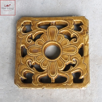 gạch thông gió hoa cúc me sứ vàng da lươn gạch thông gió hoa cúc me sứ vàng da lươn