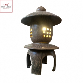 Đèn gốm trang trí sân vườn phong cách Nhật Bản 01