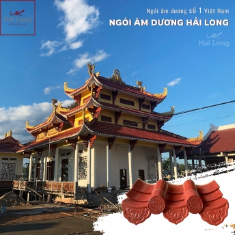 ngói âm dương màu đỏ