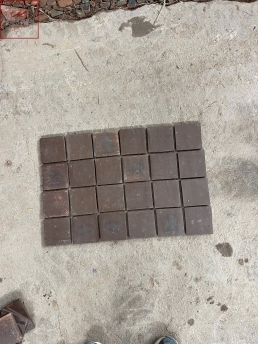 gạch gốm nâu đậm