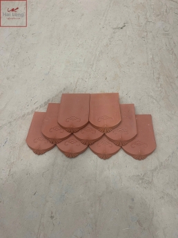 Ngói hài cổ màu đất nung 01