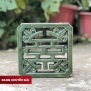 gạch thông gió bằng gốm sứ tráng men - hoạ tiết chữ thọ - 20x20 cm