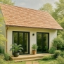 Ngói phẳng Manvillas 27x16 (Trắng vàng) 01